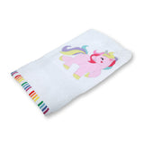 Polkas & Stripe Unicorn White Bath Towel