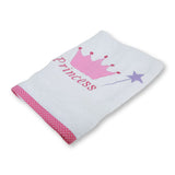 Polkas & Stripe Princes Wand White Bath Towel