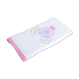 Polkas & Stripe Carriage White Bath Towel