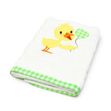 Polkas & Stripe Chick White Bath Towel