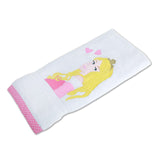 Polkas & Stripe Princess White Bath Towel