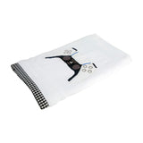 Polkas & Stripe Ps White Bath Towel