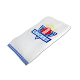Polkas & Stripe Cricket White Bath Towel