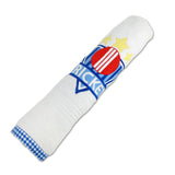 Polkas & Stripe Cricket White Bath Towel