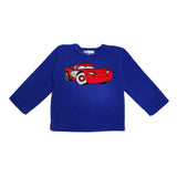 Polkas & Stripe Red Car Dark Blue Night Suit