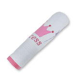 Polkas & Stripe Princes Wand White Bath Towel