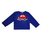Polkas & Stripe Toy Car Dark Blue Night Suit
