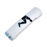 Polkas & Stripe Footballer Boy White Bath Towel