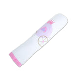 Polkas & Stripe Carriage White Bath Towel