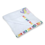 Polkas & Stripe Unicorn White Bath Towel