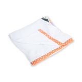 Polkas & Stripe Mermaid White Bath Towel