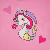 Polkas & Stripe Rainbow Unicorn Light Pink Night Suit