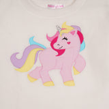 Polkas & Stripe Unicorn White Night Suit