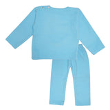 Polkas & Stripe Rocket Light Blue Night Suit