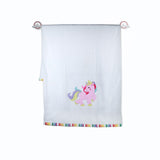 Polkas & Stripe Unicorn White Bath Towel