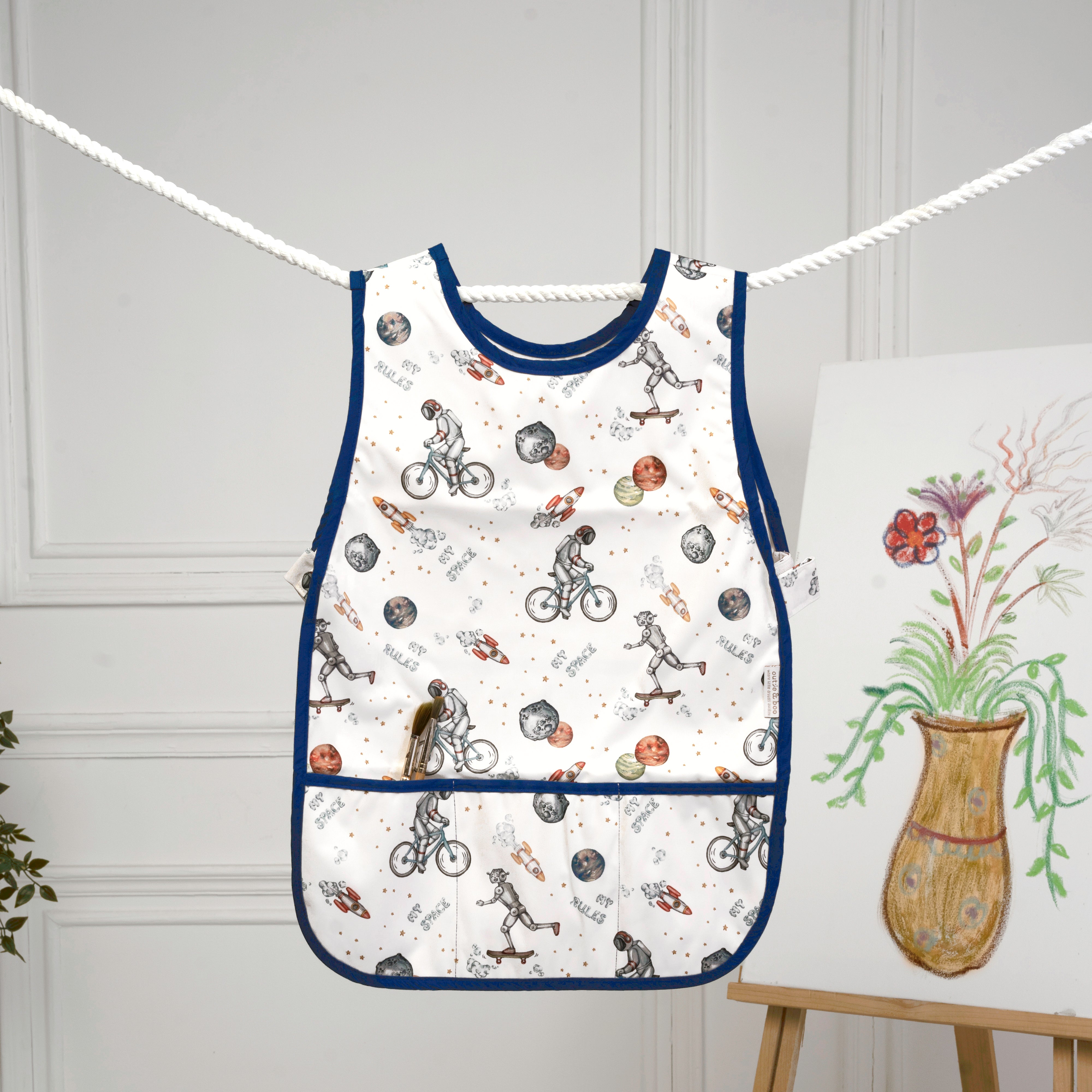 To The Moon And Back Art Apron Sleeve Less