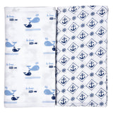 Aariro Muslin Swaddle - Nautical