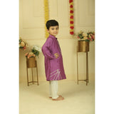 Pankhuri By Priyanka Purple Kurta Set