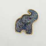 Little Pink Llama Elephant-Hair Clip-Grey