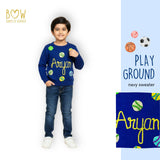 Boys Customised Playground Sweater - Navy