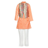 EMBROIDERY-KURTA-KOTI-SET-100876-1