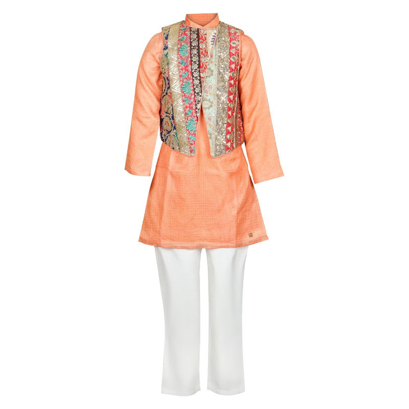 EMBROIDERY-KURTA-KOTI-SET-100876-1