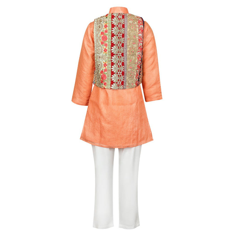 EMBROIDERY-KURTA-KOTI-SET-100876-2