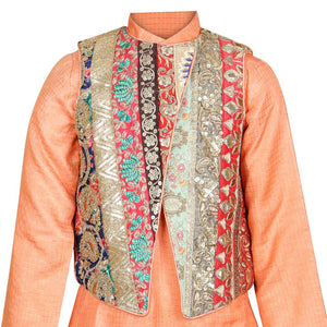 EMBROIDERY-KURTA-KOTI-SET-100876-3