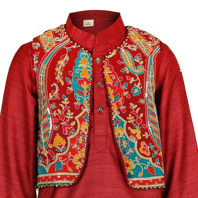 RAJASTHANI-KURTA-KOTI-SET-103635-3