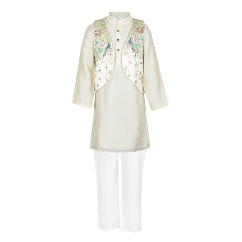 JUNGLE-PARADISE-KURTA-KOTI-SET-111090-1