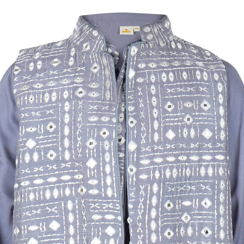 EMBROIDERED-NEHRU-KURTA-KOTI-SET-111097-3