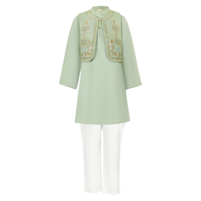SUNFLOWER-GEO-KURTA-KOTI-SET-114668-1