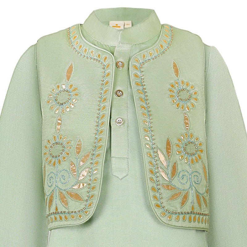SUNFLOWER-GEO-KURTA-KOTI-SET-114668-3