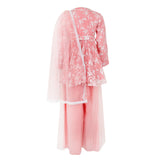 Rang Pink Floral Embroidered Sharara Set