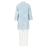 Rang Blue Lotus Kurta Koti Set
