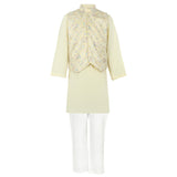 Rang Yellow Orchard Koti Kurta Set