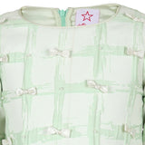 Stella Rossa Green Plaid & Bow Dress