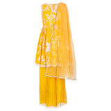 Rang Yellow Printed Sharara Set with Dupatta