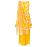 Rang Yellow Printed Sharara Set with Dupatta