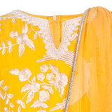 Rang Yellow Printed Sharara Set with Dupatta