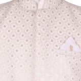 Rang Ivory Embroidered Nehru Jacket Set