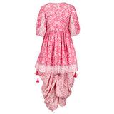 Rang Floral Peplum Kurta & Dhoti Pant Set