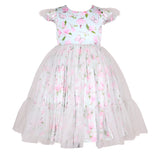 Stella Rossa Mint Green Floral Butterfly Tulle Dress