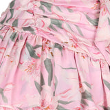 Stella Rossa Pink Lily Floral Ruffled Party Dress