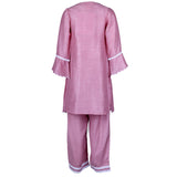 Rang Pink Embroidered Kurta & Palazzo Set