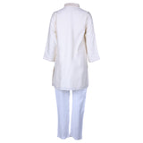 Rang Cream Sequined Kurta Pyjama Set