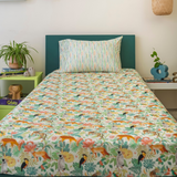Zookeeper Forest Echoes Bedsheet And Shams Set