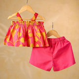 Casa Ninos Pink Bloom Summer Co-ord Set