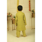 Pankhuri By Priyanka Golden Yellow Kurta Set
