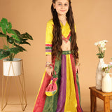 Panchphooli Multicolor Panel Lehenga Set